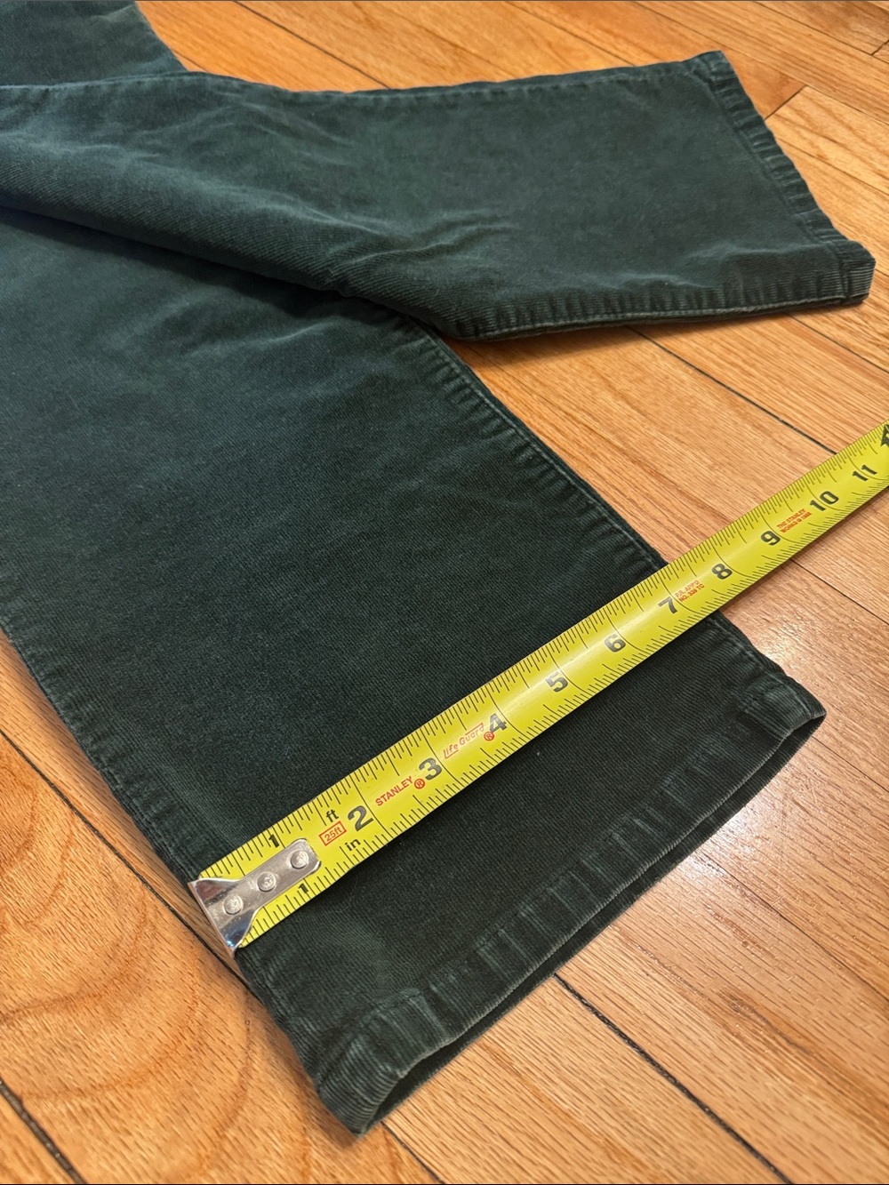 Ralph Lauren Pants Corduroy Women’s Dark Olive Cotton Straight Leg 8 - Picture 6 of 7